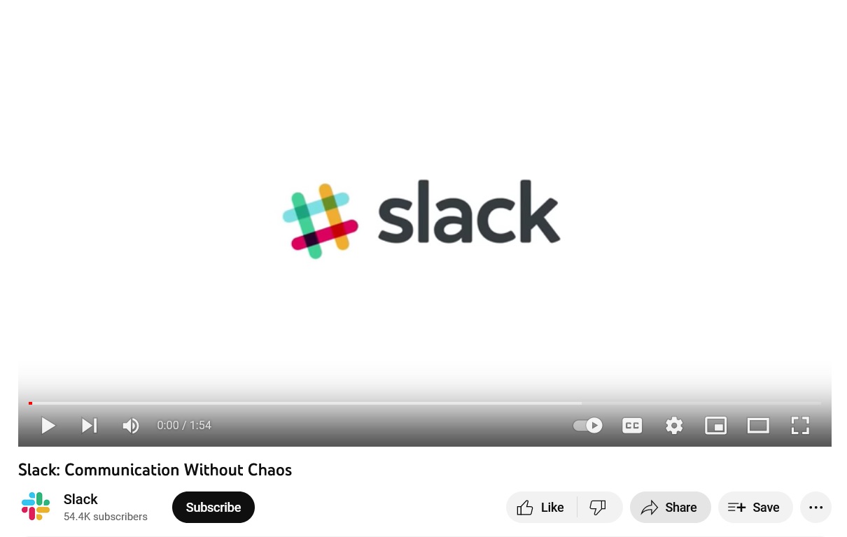 Slack brand video